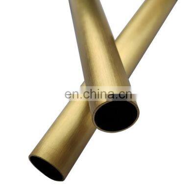 201 grade 25inch golden color stainless steel pipe price per pc