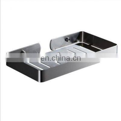 Hign quality 304 stainless steel matte black shower corner shelf