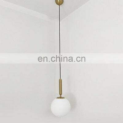 Modern Pendant Lamp Gold Glass Ball Lamps LED Hanging Lights Fixtures For Dining Room Bedroom Decoration Lighting