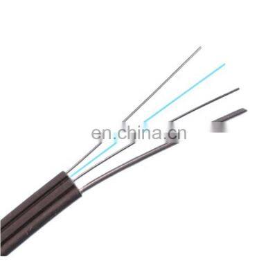 FTTH outdoor fiber optic cable single mode , G657A1 fiber, lszh,  black 1 core drop cable