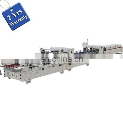 UFG1250E 2 4 corners Automatic Corrugated pizza food express paper box Folding and gluing machine