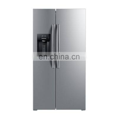 608L Refrigerator Manufacturer Stainless Steel Side By Side Refrigerators With Ice Maker