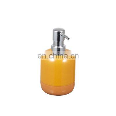 Luxury Orange Glaze Ceramics Bathroom Decor Accessory Completes With Soap Dispenser Tumbler Soap Dish Toilet Brush Tray and Cot photo-5