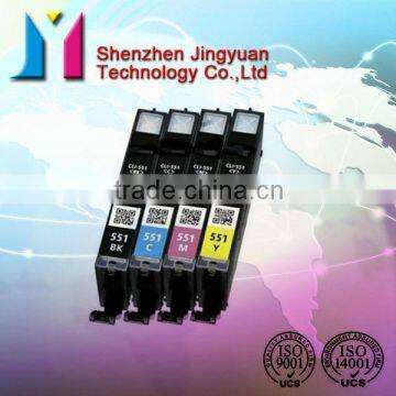 Remanufactured ink cartridge for Canon PGI550/CLI551 with reset chip