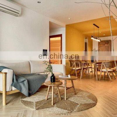 Hot Sale Vintage Boho Seagrass Rug Rustic Style Natural Brown Straw Floor Mat Carpet Vietnam Manufacturer photo-2