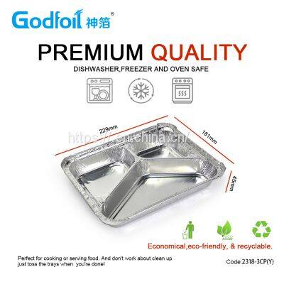 Rectanglar Aluminum Foil  Container  Wrinkle Wall container