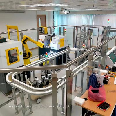 Intelligent manufacturing production line of Industry 4.0, FMS, CIM, Digital Twin, MES