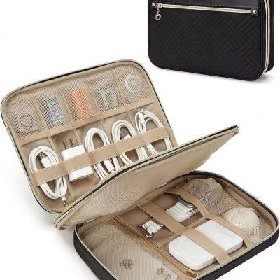 Travel Electronic Organizer Case, Cord Organizer Storage Bag for Lady