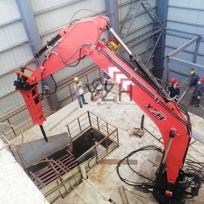 YZH Stationary Rockbreaker Boom System for Breaking Jobs in Crusher Cavity