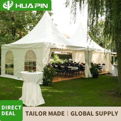 Custom Size High Strength Waterproof Compartment Outdoor Aluminum Pagoda Tent