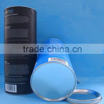 Cylindrical aluminum food package box,food grade aluminum box