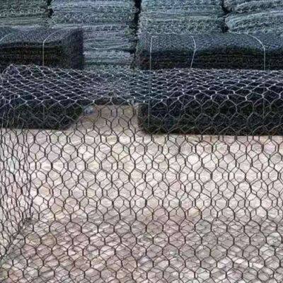 Galvanized PVC Coated Gabion Mesh 80mm Aperture 2.7mm Wire Diameter
