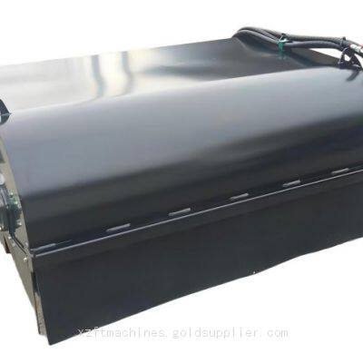 Universal Skid Steer Sweeper with Side Brush Pick-up Broom Sweeper Attachment for Dust Control,Gravel Cleaning,Snow Removal and Site Cleanup