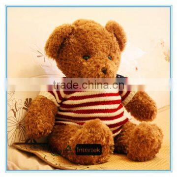 Plush teddy bear with shirt for kids