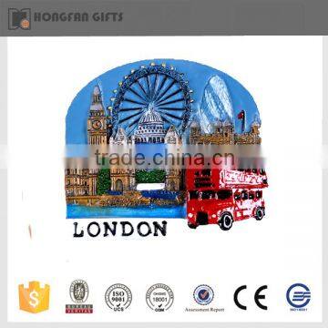 2016 popular resin souvenir fridge magnet cities