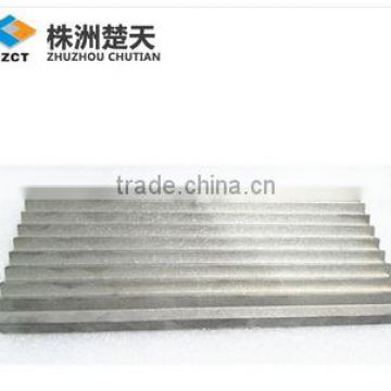 factory tungsten carbide jaw plate for stone knapper , cemented carbide gnathostegite for knapper OEM