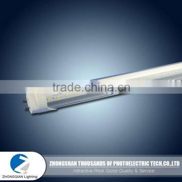 Cost effective 0.6m 9w 96LEDs 145lm/w PC round shell led tube t8 9w