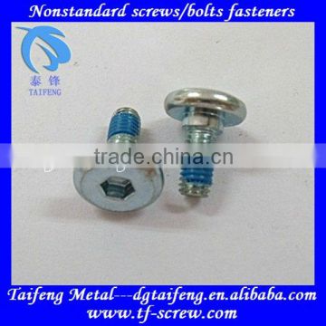 pan head galvanized nylon patch allen screw