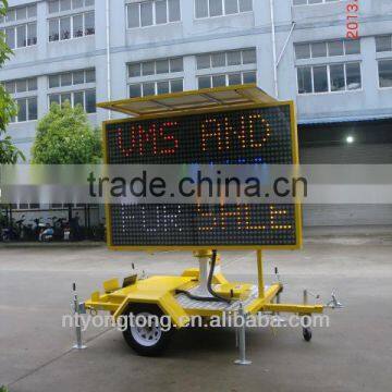 solar power Variable Message Signs for traffic control and advertising