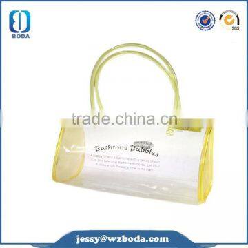 colors piping recyclable cosmetic pvc bag