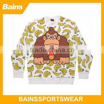 100% polyester custom 3d printing sweatshirt fabric