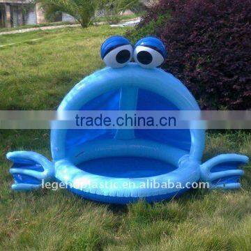 inflatable frog kids play pool