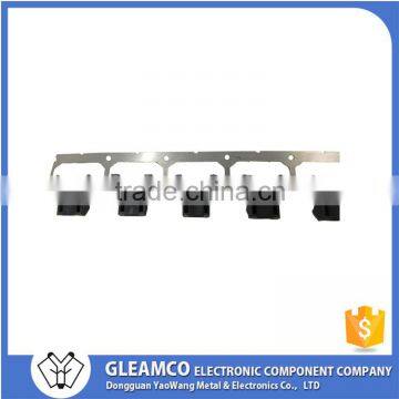 OEM Metal PCB Connector With Plastic Injection