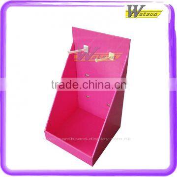retail decorations corrugated display boxes with hooks