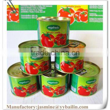 easy open tin lid tomato paste cold break 28-30% for ghana ,nigeria,algeria