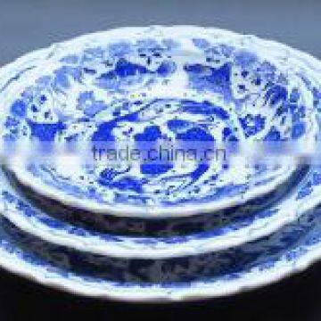 Chinese porcelain plate-3pcs/set