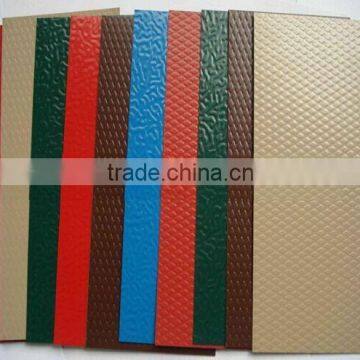 Diamond embossed PPGI color coated galvanized steel