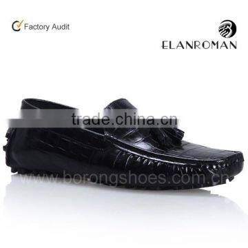 New design men casual shoe tassels casual shoe for men made by genuine leather