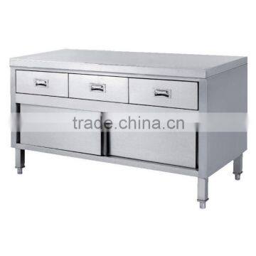 FAMO.7607 series FILMA Stainless Steel Cabinets - Ambient Cabinet with Drawers & Sliding Doors