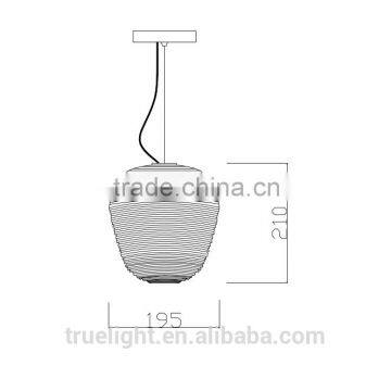 Glass Globe Hanging Lamp Fixtures With 1 Light for Shops China Supplier photo-2