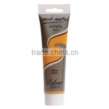 Mont Marte silver series acrylic paint 100ml - Yellow Ochre