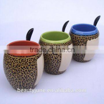 Ceramic Coffee Tea Mug Mugs Cup Cups With Spoon and Handle for Promotional Gifts photo-3