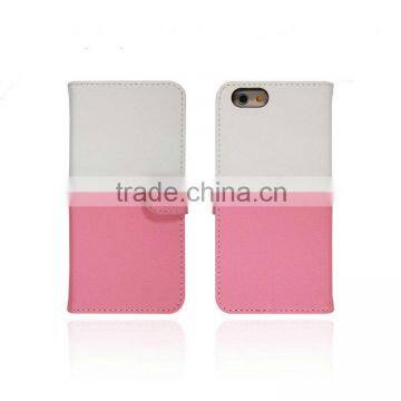 For iPhone leather case, smart phone flip cover, protective stand case for Apple phone