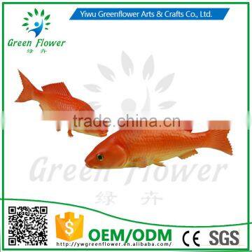 Greenflower 2016 Wholesale artificial PU fish Little red carp China handmaking decoration