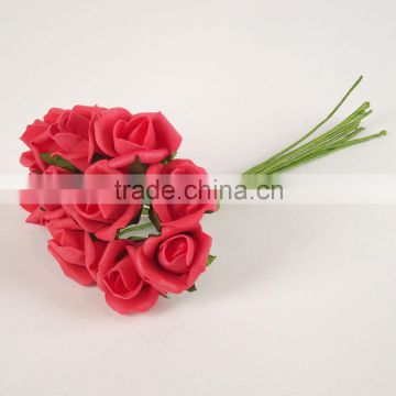 Small Foam Rose Buds in a Bunch of 10 in 13 Colours artificial flower AF015