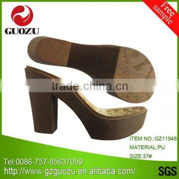 custom high heel pu women sole