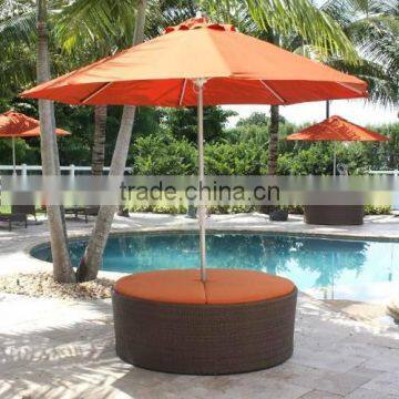 swimming pool side sun protection aluminium garden umbrella