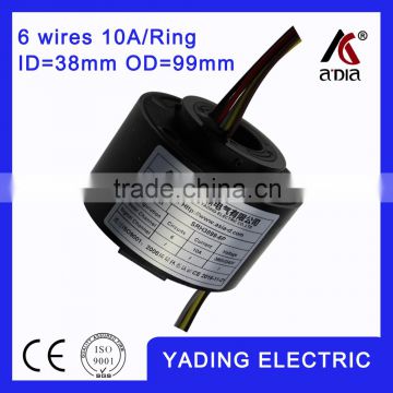 SRH3899-6P Fiber optic slip ring ID 38mm. OD.99mm. 6Wires, 10A 6wires