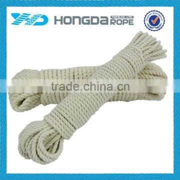 Household white 3/8 cotton rope for bag handles