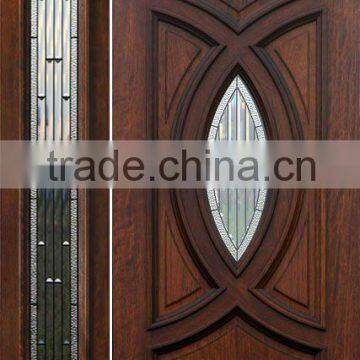 15 Lites Glass Modern Wood Door Designs Side Lite DJ-S9801MSO