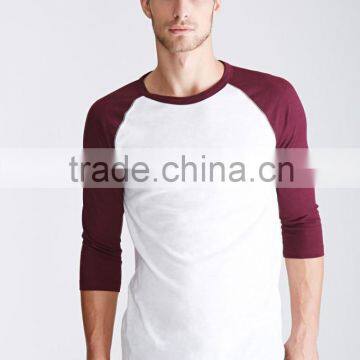 3/4 sleeve raglan t-shirt Customize New Design