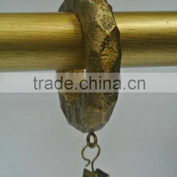 Custom Rocky Resin Curtain Rod Rings With Clips, Drapery Rods And Rings For 1-1/2", 1-3/4" and 2" Wood Curtain Rods photo-4