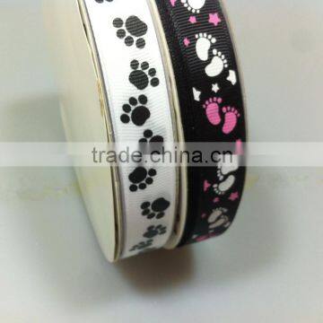 Supply16mm 5/8inch Pink/ Purple /organge Floral Printed Ribbon Printing Decorative for Handmade Hair Bows Craft Card Making Quality Choice photo-5