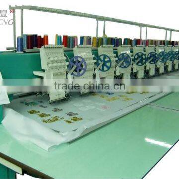 15 Heads 9 Needles Garment Embroidery Machine With Single Sequin