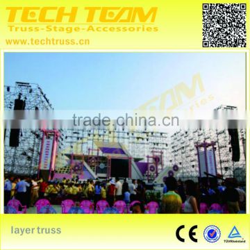 aluminum layer truss system , scaffolding truss including standard/ ledger/ diagonal brace