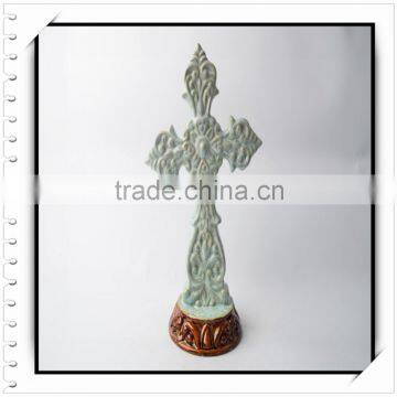 Personalized Ceramic Cross with Light Color